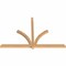 Ekena Millwork Redmond Smooth Timber Gable Bracket, Western Red Cedar, 96"W x 64"H x 3 1/2"D x 3 1/2"F, 16/12 Pitch GBW096X64X0404RED00SWR - alternate 3